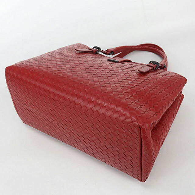 BOTTEGA ボッテガ/イントレチャートラウンドファスナー/赤/593217/SAランク/82【中古】 ボッテガ・ ヴェネタ イントレチャート ラウンドファスナー 長財布