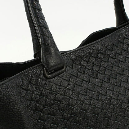 二手 Bottega Veneta 手提包 男士品牌 BOTTEGA VENETA Intrecciato 皮革黑色包 USDBO103937011
