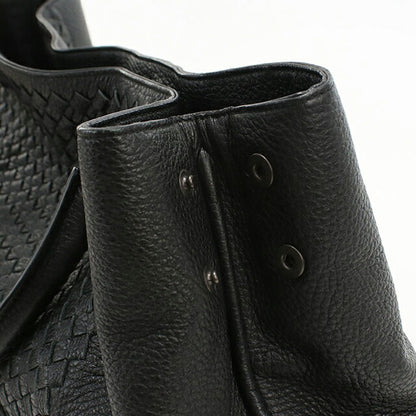 二手 Bottega Veneta 手提包 男士品牌 BOTTEGA VENETA Intrecciato 皮革黑色包 USDBO103937011