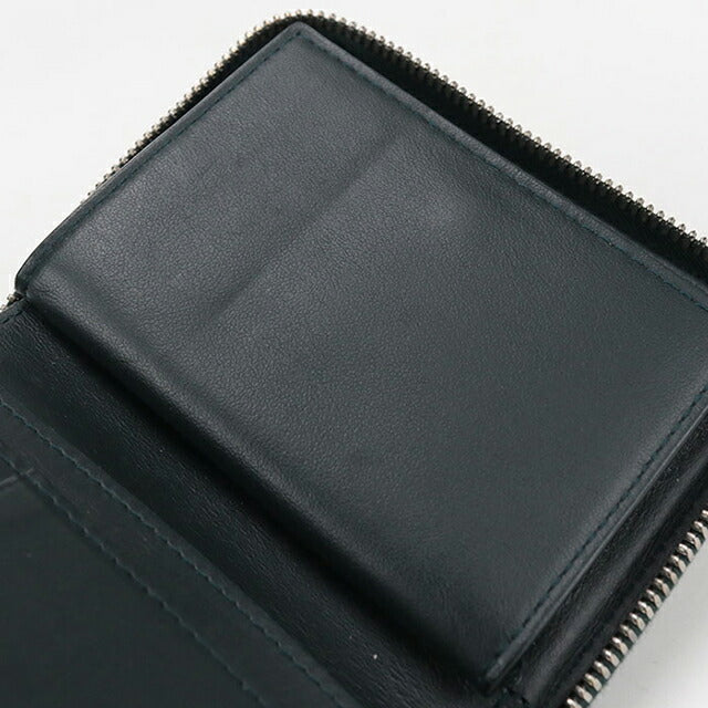中古 ボッテガヴェネタ ラウンドファスナー折財布 メンズ ブランド BOTTEGA VENETA カセット ジップアラウンドウォレット グリーン 財布 USDBO104131011