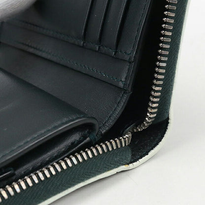 中古 ボッテガヴェネタ ラウンドファスナー折財布 メンズ ブランド BOTTEGA VENETA カセット ジップアラウンドウォレット グリーン 財布 USDBO104131011