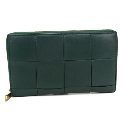 Used Bottega Veneta long wallet round zipper ladies brand BOTTEGA VENETA cassette zip around wallet green USDBO104279011