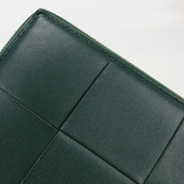 Used Bottega Veneta long wallet round zipper ladies brand BOTTEGA VENETA cassette zip around wallet green USDBO104279011
