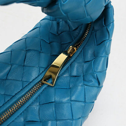 中古 ボッテガ・ヴェネタ ハンドバッグ レディース ブランド BOTTEGA VENETA イントレチャート ミニ ジョディ レザー ブルー USDBO104456011
