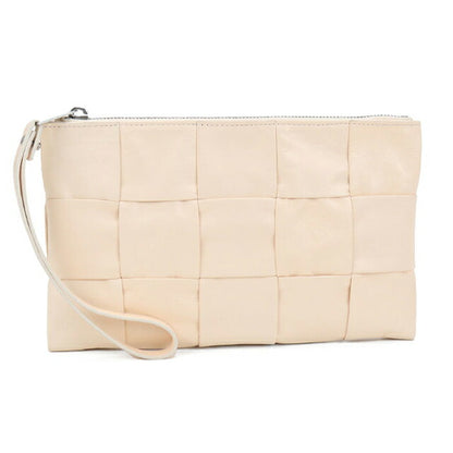二手 Bottega Veneta 手拿包 女士品牌 BOTTEGA VENETA Maxi Intrecciato 皮革米色包 USDBO104526011