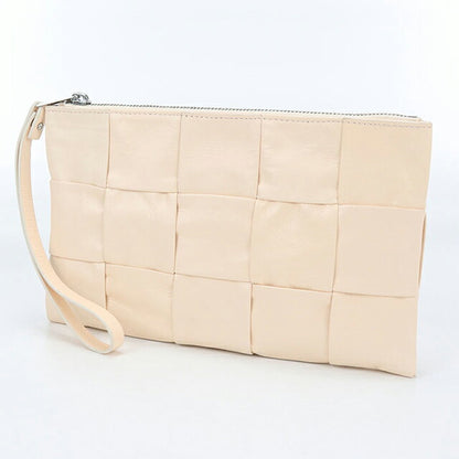 二手 Bottega Veneta 手拿包 女士品牌 BOTTEGA VENETA Maxi Intrecciato 皮革米色包 USDBO104526011