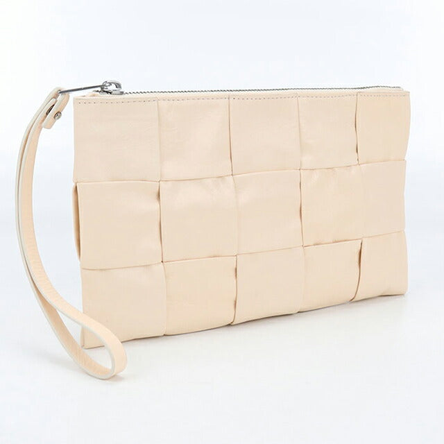 二手 Bottega Veneta 手拿包 女士品牌 BOTTEGA VENETA Maxi Intrecciato 皮革米色包 USDBO104526011