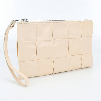 二手 Bottega Veneta 手拿包 女士品牌 BOTTEGA VENETA Maxi Intrecciato 皮革米色包 USDBO104526011