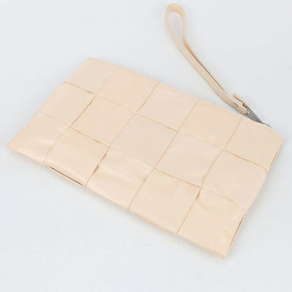 二手 Bottega Veneta 手拿包 女士品牌 BOTTEGA VENETA Maxi Intrecciato 皮革米色包 USDBO104526011