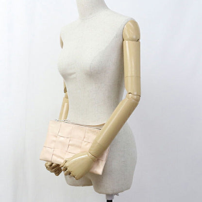 二手 Bottega Veneta 手拿包 女士品牌 BOTTEGA VENETA Maxi Intrecciato 皮革米色包 USDBO104526011