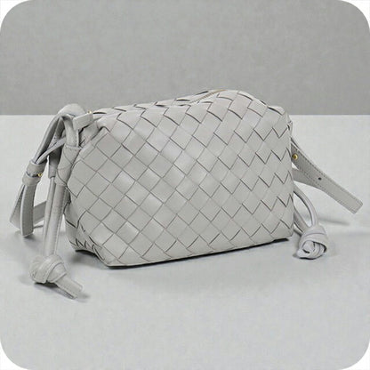 中古 ボッテガヴェネタ ショルダーバッグ レディース ブランド BOTTEGA VENETA イントレチャート レザー グレー バッグ USDBO105214011