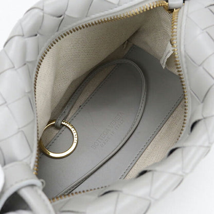 中古 ボッテガヴェネタ ショルダーバッグ レディース ブランド BOTTEGA VENETA イントレチャート レザー グレー バッグ USDBO105214011
