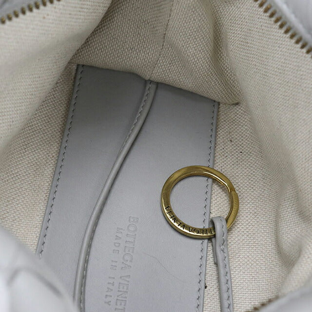中古 ボッテガヴェネタ ショルダーバッグ レディース ブランド BOTTEGA VENETA イントレチャート レザー グレー バッグ USDBO105214011