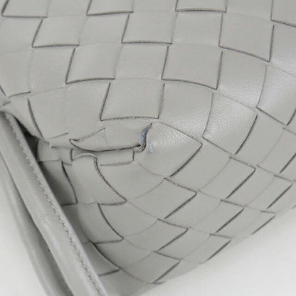 中古 ボッテガヴェネタ ショルダーバッグ レディース ブランド BOTTEGA VENETA イントレチャート レザー グレー バッグ USDBO105214011