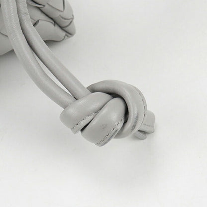 中古 ボッテガヴェネタ ショルダーバッグ レディース ブランド BOTTEGA VENETA イントレチャート レザー グレー バッグ USDBO105214011
