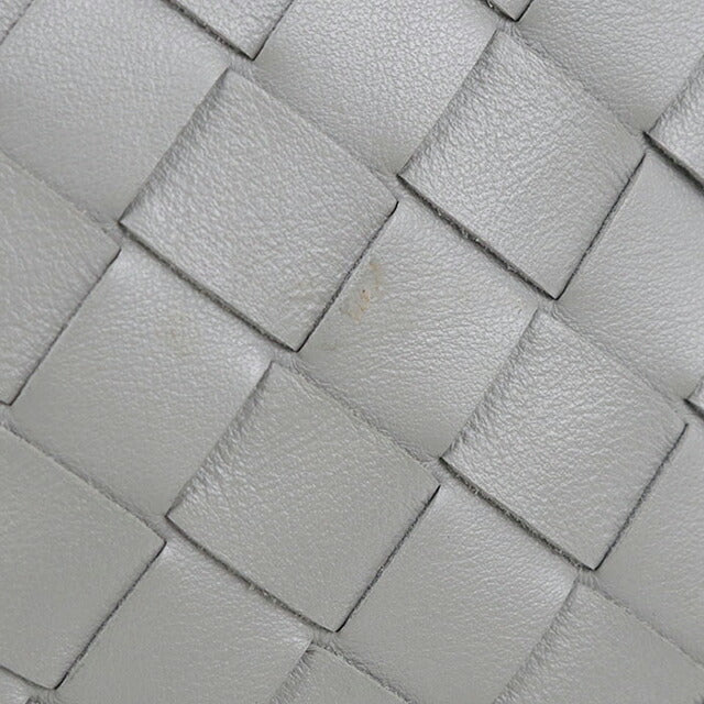 中古 ボッテガヴェネタ ショルダーバッグ レディース ブランド BOTTEGA VENETA イントレチャート レザー グレー バッグ USDBO105214011