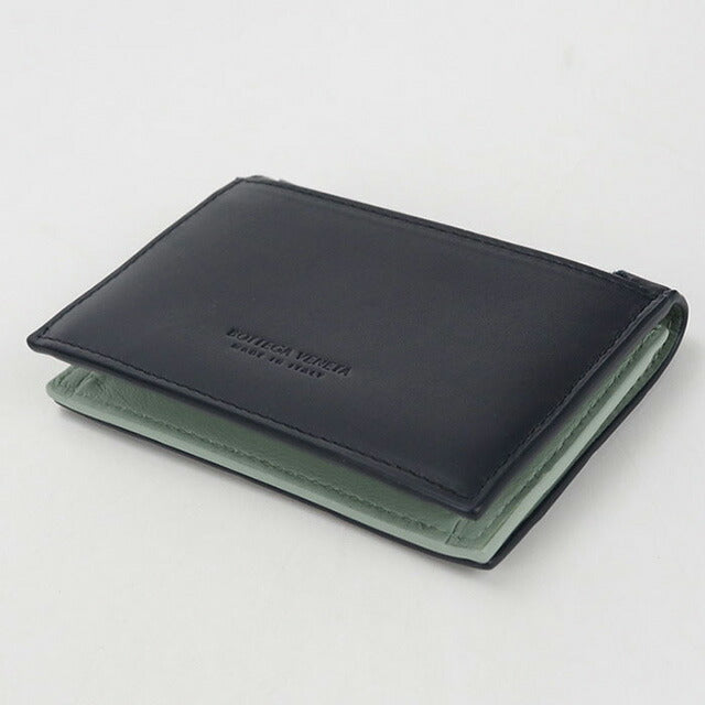 中古 ボッテガヴェネタ 名刺入れ メンズ ブランド BOTTEGA VENETA イントレチャート ビジネス カードケース ネイビー 小物 USDBO106777011