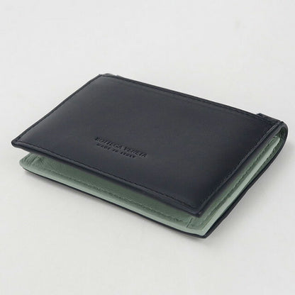 中古 ボッテガヴェネタ 名刺入れ メンズ ブランド BOTTEGA VENETA イントレチャート ビジネス カードケース ネイビー 小物 USDBO106777011