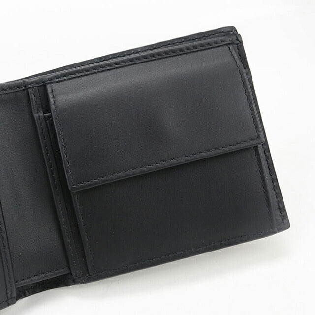 中古 ボッテガ・ヴェネタ 二つ折り財布 二折財布 メンズ ブランド BOTTEGA VENETA イントレチャート ブラック 財布 USDBO108202011