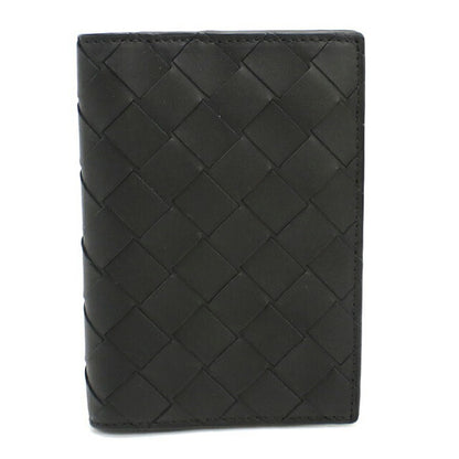 Used Bottega Veneta Card Case Unisex Brand BOTTEGA VENETA Intrecciato Passport Case Black USDBO109255011