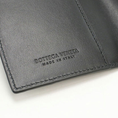 Used Bottega Veneta Card Case Unisex Brand BOTTEGA VENETA Intrecciato Passport Case Black USDBO109255011
