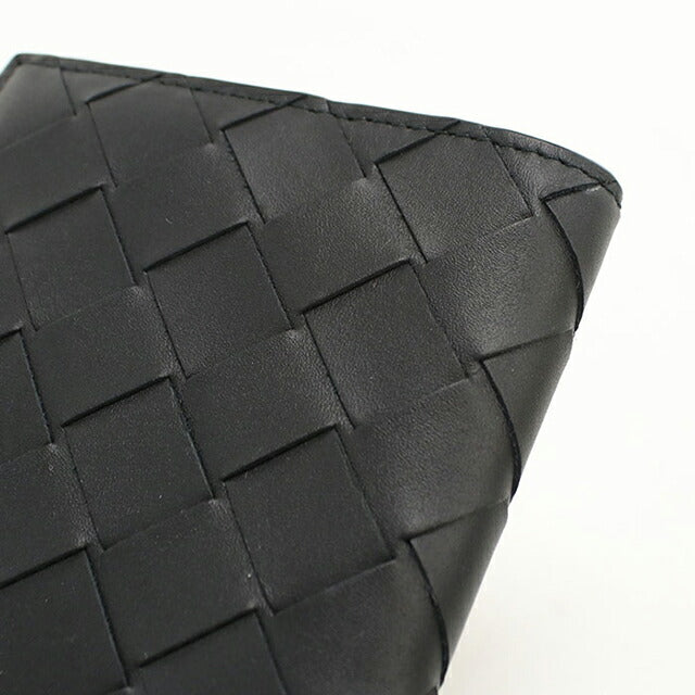 Used Bottega Veneta Card Case Unisex Brand BOTTEGA VENETA Intrecciato Passport Case Black USDBO109255011