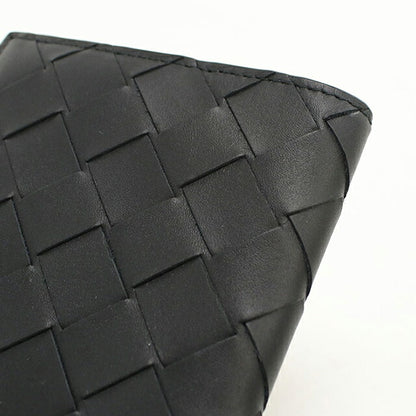 Used Bottega Veneta Card Case Unisex Brand BOTTEGA VENETA Intrecciato Passport Case Black USDBO109255011