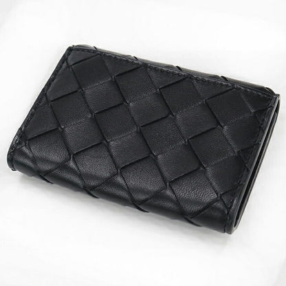 二手 Bottega Veneta 名片夹 女士品牌 BOTTEGA VENETA Intrecciato 名片夹 黑色 USDBO109910011