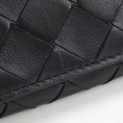 二手 Bottega Veneta 名片夹 女士品牌 BOTTEGA VENETA Intrecciato 名片夹 黑色 USDBO109910011