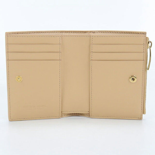 中古 ボッテガ・ヴェネタ 二つ折り財布 二折財布 レディース ブランド