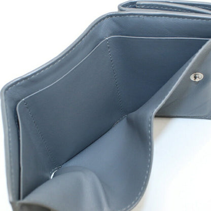 Used Bottega Veneta Trifold Wallet Trifold Wallet Unisex Brand BOTTEGA VENETA Intrecciato Leather Gray USDBO111719011