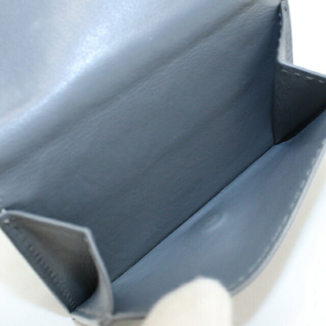 Used Bottega Veneta Trifold Wallet Trifold Wallet Unisex Brand BOTTEGA VENETA Intrecciato Leather Gray USDBO111719011