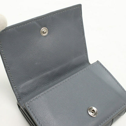 Used Bottega Veneta Trifold Wallet Trifold Wallet Unisex Brand BOTTEGA VENETA Intrecciato Leather Gray USDBO111719011