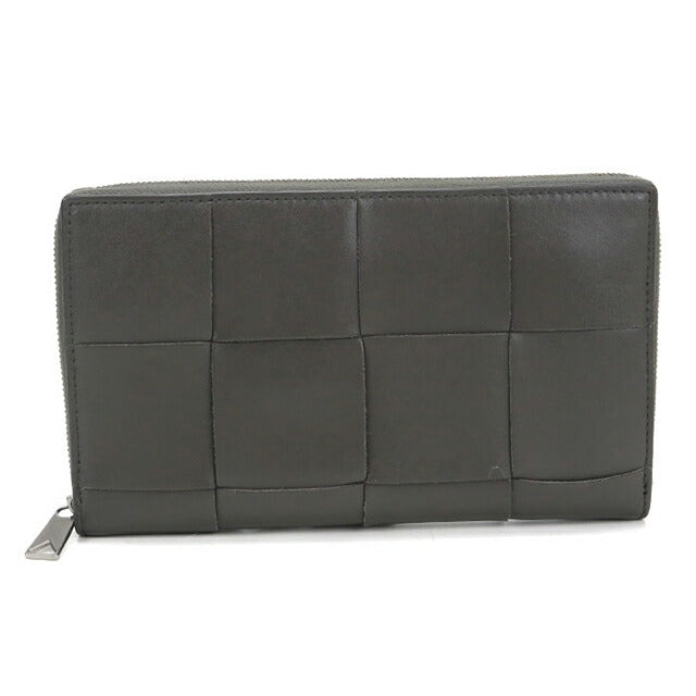 中古 ボッテガ・ヴェネタ 長財布ラウンドファスナー レディース ブランド BOTTEGA VENETA カセット ジップアラウンドウォレット 814649 USDBO112611011