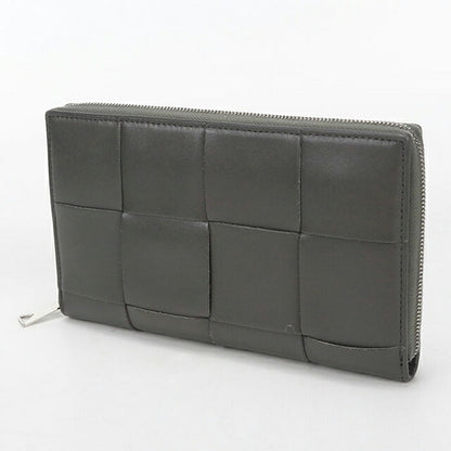 中古 ボッテガ・ヴェネタ 長財布ラウンドファスナー レディース ブランド BOTTEGA VENETA カセット ジップアラウンドウォレット 814649 USDBO112611011