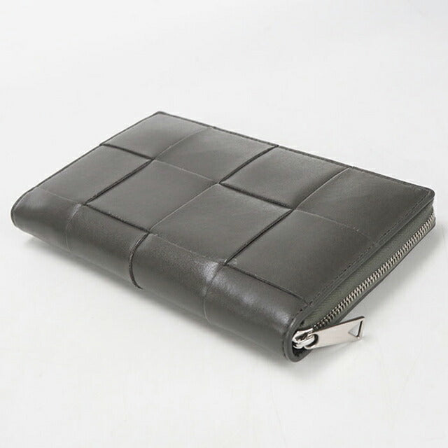 中古 ボッテガ・ヴェネタ 長財布ラウンドファスナー レディース
