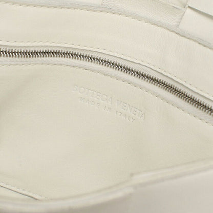 中古 ボッテガ・ヴェネタ 斜め掛け ショルダーバッグ メンズ ブランド BOTTEGA VENETA マキシイントレチャート カセット 578004 ホワイト USDBO112864011