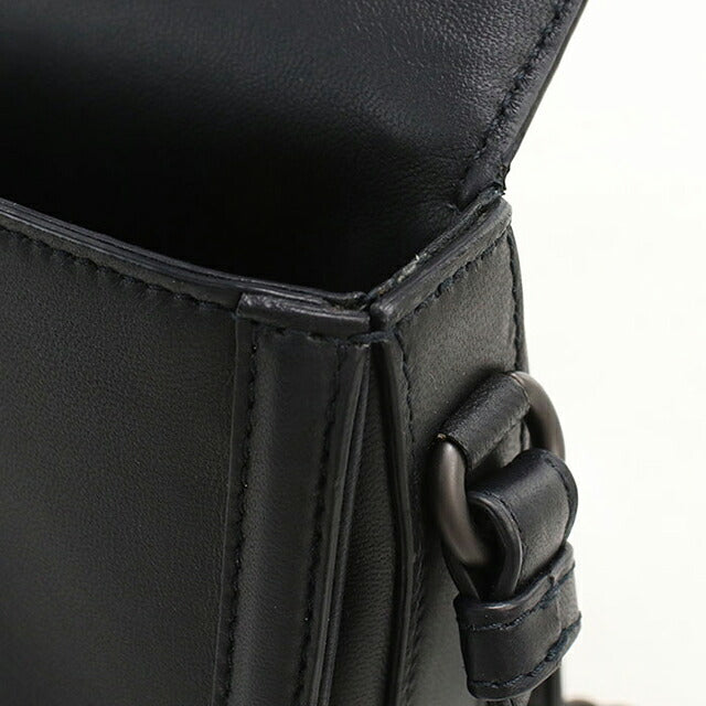 中古 ボッテガ・ヴェネタ ショルダーバッグ ユニセックス ブランド BOTTEGA VENETA イントレチャート チェーン レザー ブラック USDBO113558011