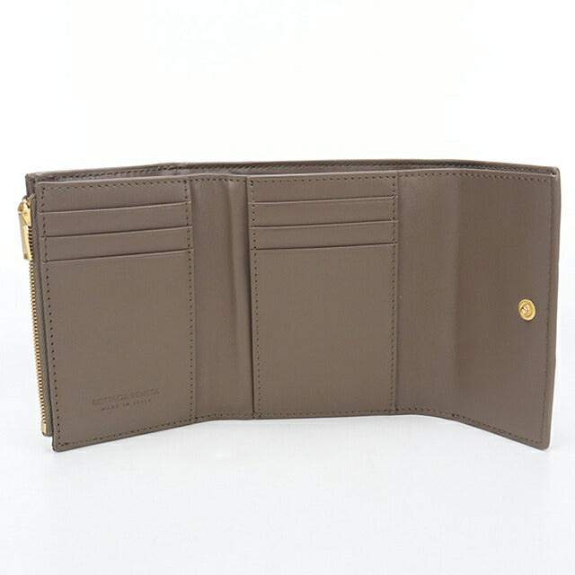 中古 ボッテガ・ヴェネタ 三つ折り財布 三折財布 レディース ブランド