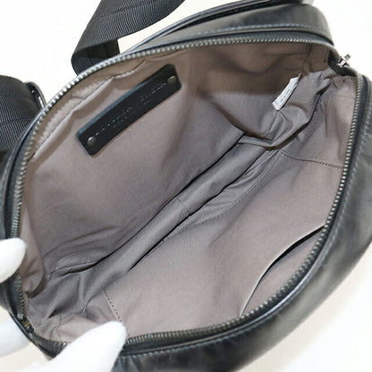 中古 ボッテガ・ヴェネタ ボディバッグ メンズ ブランド BOTTEGA VENETA イントレチャート ベルトバッグ ブラック USDBO114160011