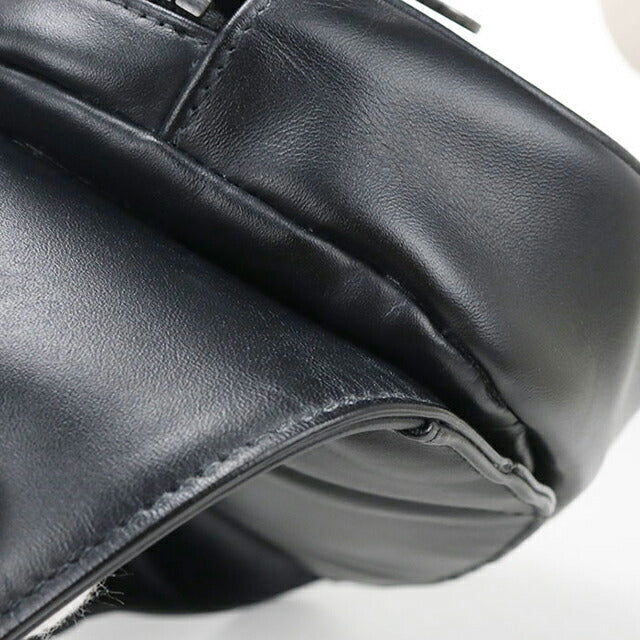 中古 ボッテガ・ヴェネタ ボディバッグ メンズ ブランド BOTTEGA VENETA イントレチャート ベルトバッグ ブラック USDBO114160011