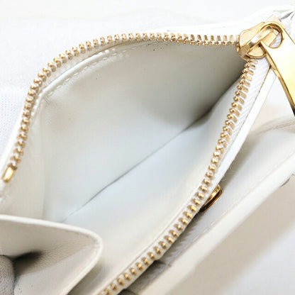 中古 ボッテガ・ヴェネタ 二つ折り財布 二折財布 レディース ブランド BOTTEGA VENETA カセット スモール ウォレット 742698 ホワイト USDBO114178011