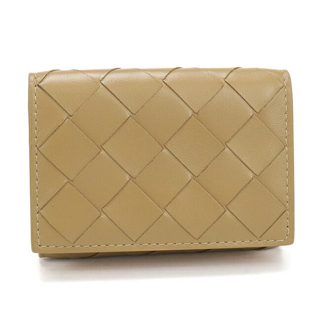 中古 ボッテガ・ヴェネタ 三つ折り財布 三折財布 レディース ブランド BOTTEGA VENETA イントレチャート タイニー ウォレット 751145 USDBO114351011