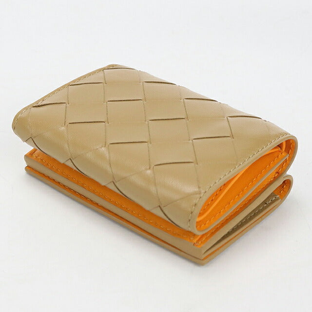 中古 ボッテガ・ヴェネタ 三つ折り財布 三折財布 レディース ブランド BOTTEGA VENETA イントレチャート タイニー ウォレット 751145 USDBO114351011