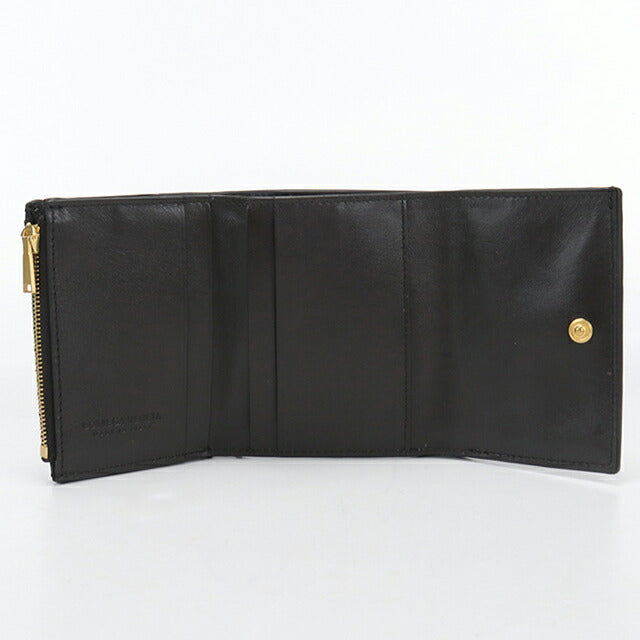 中古 ボッテガ・ヴェネタ 三つ折り財布 三折財布 レディース ブランド