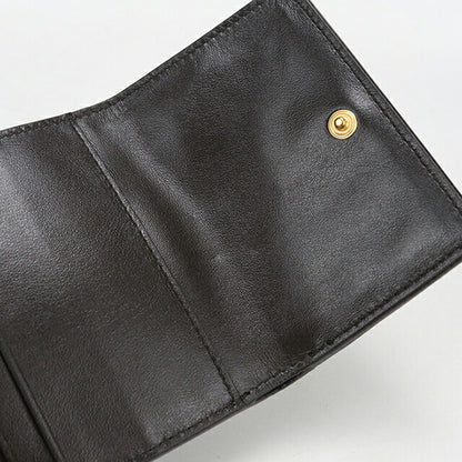 中古 ボッテガ・ヴェネタ 三つ折り財布 三折財布 レディース ブランド BOTTEGA VENETA カセット ファスナーウォレット ブラウン USDBO114456011