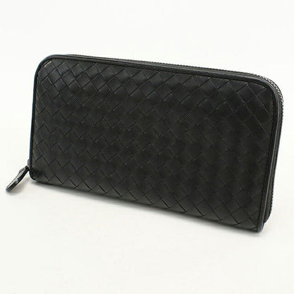 中古 ボッテガ・ヴェネタ 長財布ラウンドファスナー メンズ BOTTEGA VENETA イントレチャート ジップアラウンドウォレット レザー 275064 USDBO114799011