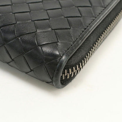 中古 ボッテガ・ヴェネタ 長財布ラウンドファスナー メンズ BOTTEGA VENETA イントレチャート ジップアラウンドウォレット レザー 275064 USDBO114799011