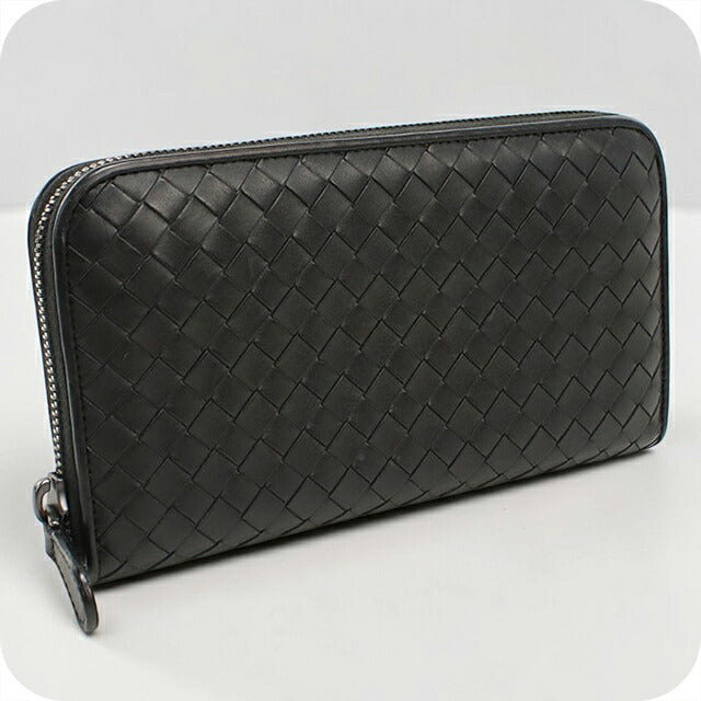 中古 ボッテガ・ヴェネタ 長財布ラウンドファスナー メンズ BOTTEGA VENETA イントレチャート ジップアラウンドウォレット レザー 275064 USDBO114799011