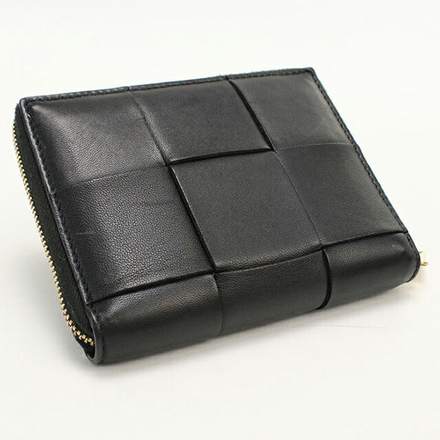 中古 ボッテガ・ヴェネタ 二つ折り財布 二折財布 コンパクト ユニ